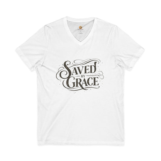 Saved by Grace V-Neck Tee